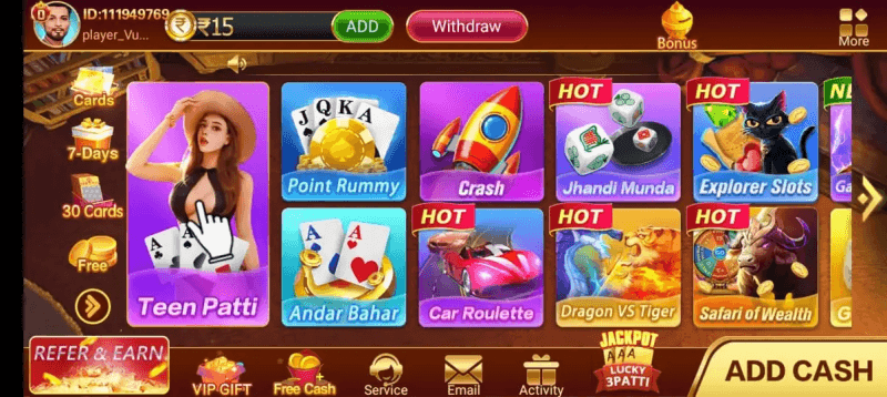 Real Players Teen Patti Game